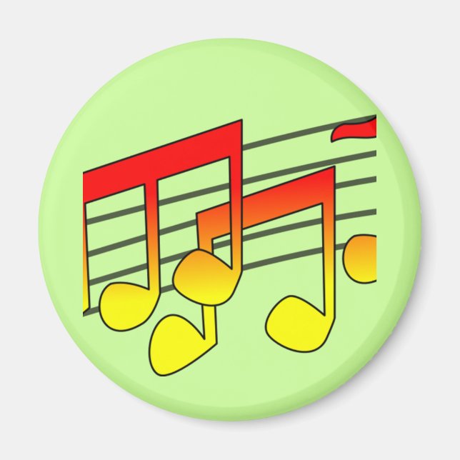 Musiknoten Magnet (Vorne)