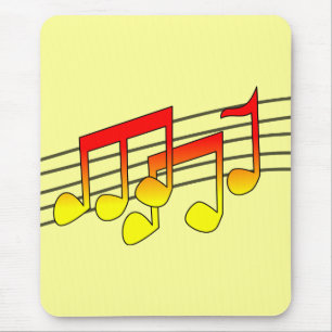 Musiknoten-Mauspad Mousepad