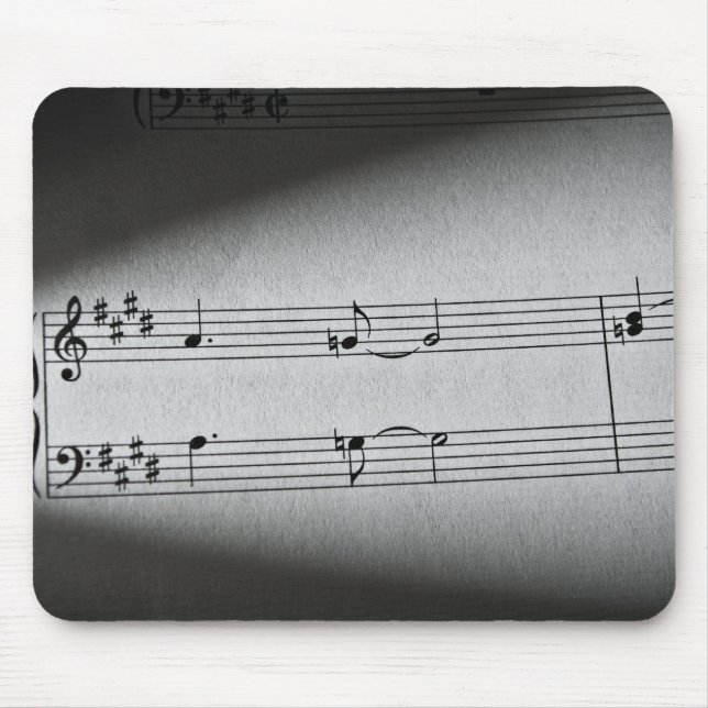 Musiknoten Mousepad (Vorne)