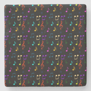 Musiknoten Musiker Geschenke Musiknoten Kunstliebh Steinuntersetzer