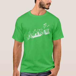 Musiknoten Musikinstrument Pianist Idee Klavier T-Shirt