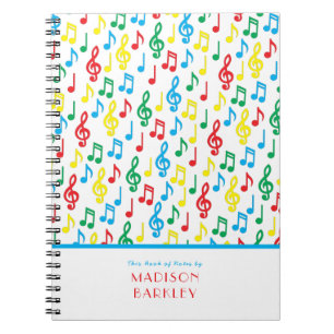 Musiknoten Musiklehrer Notizbuch Notizblock