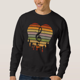 Musiknoten Musiklehrer Sänger Musiker Songwriter Sweatshirt