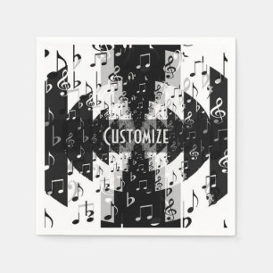 Musiknoten Napkins Serviette