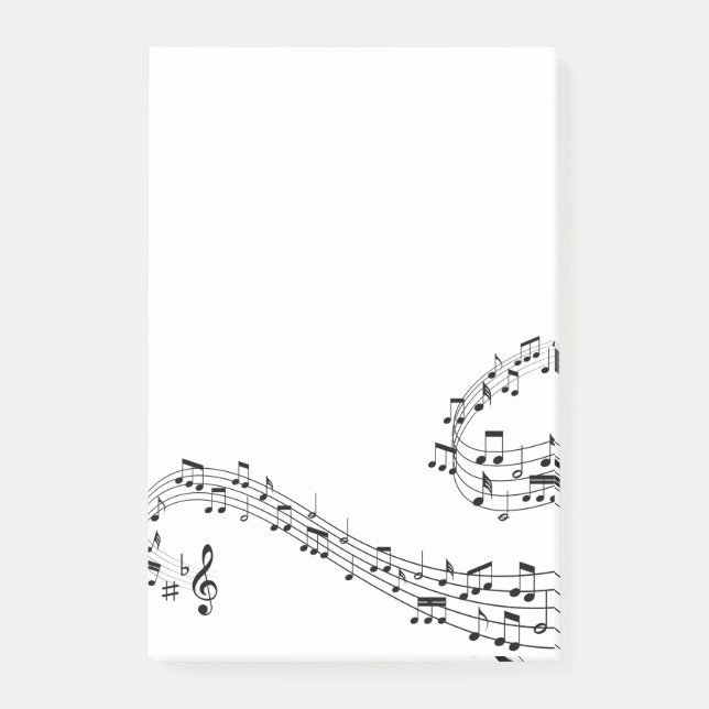 Musiknoten Notizen abschicken (Vorderseite)