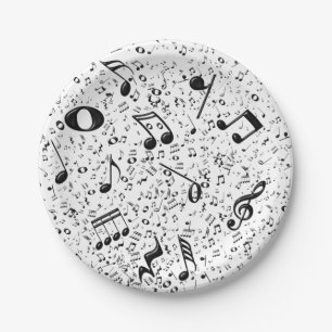 Musiknoten Pappteller