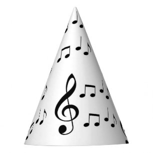 "Musiknoten-" Party-Hüte Partyhütchen
