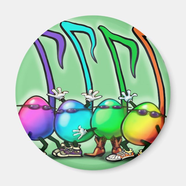 Musiknoten Party Magnet (Vorne)