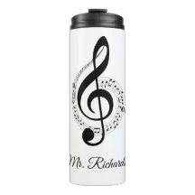 Musiknoten Personalisiert Thermal Tumbler