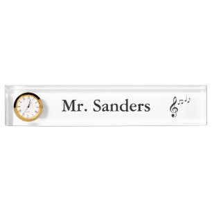 "Musiknoten-" personalisiertes Nummernschild Namensplakette