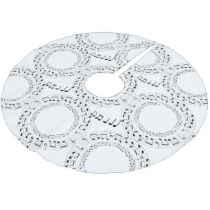 Musiknoten Polyester Weihnachtsbaumdecke