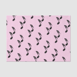 Musiknoten-Rosa Seidenpapier