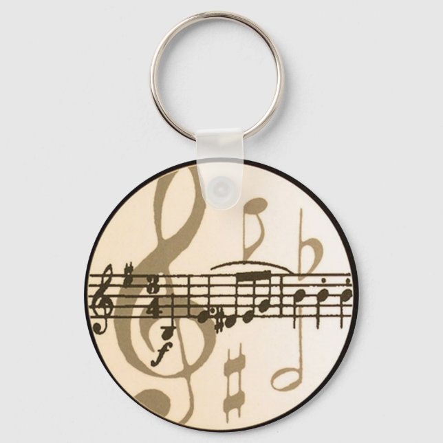 Musiknoten Schlüsselanhänger (Vorderseite)