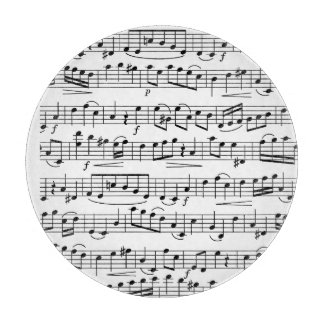 Musiknoten Schneidebrett