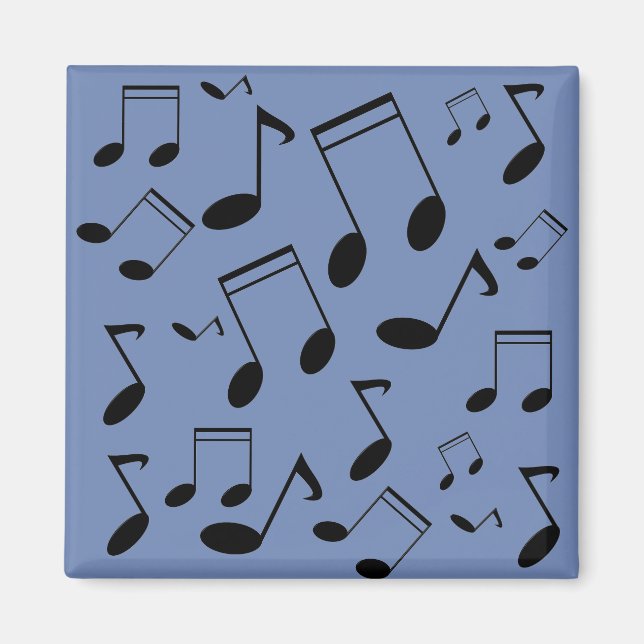 Musiknoten schwarz magnet (Vorne)