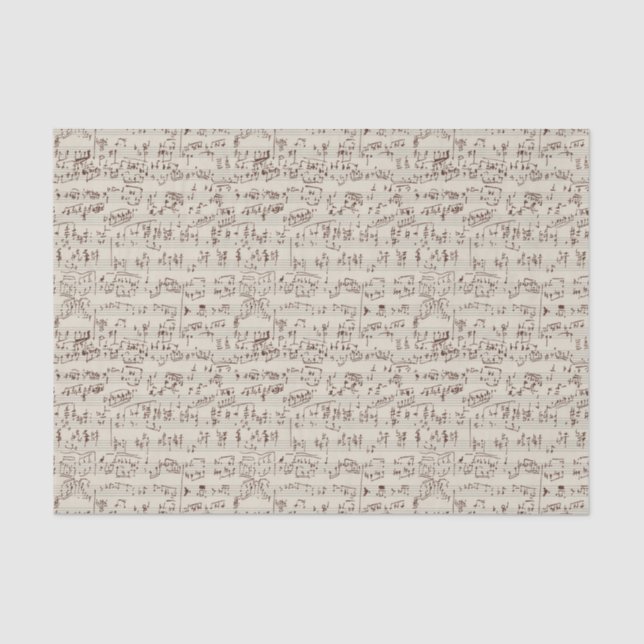 Musiknoten Seidenpapier (Vorderseite)