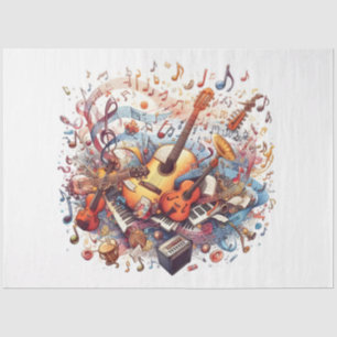 Musiknoten-Serie Design 11 Seidenpapier