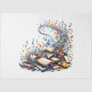 Musiknoten Serie Design 4 Seidenpapier