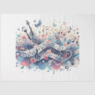 Musiknoten Serie Design 5 Seidenpapier