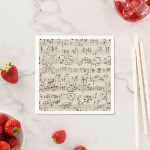 Musiknoten Serviette
