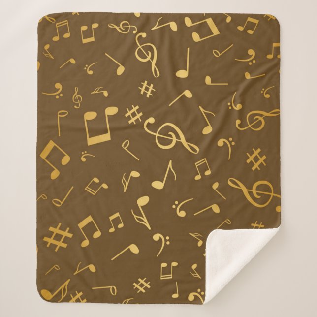 Musiknoten Sherpadecke (Vorderseite)
