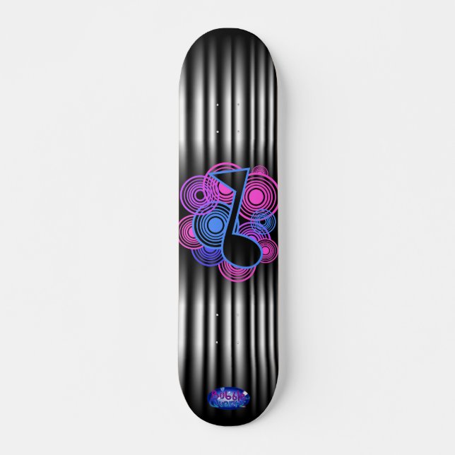 Musiknoten Skateboard (Vorne)