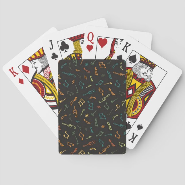 Musiknoten Spielkarten (Rückseite)