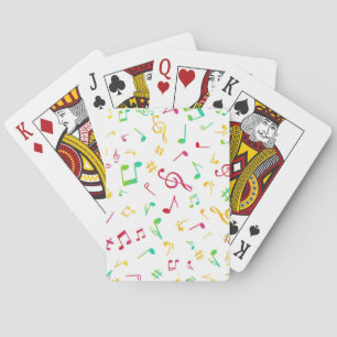 Musiknoten Spielkarten