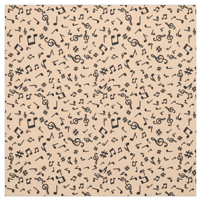 Musiknoten Stoff (Muster)