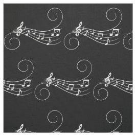 Musiknoten Stoff