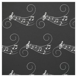 Musiknoten Stoff