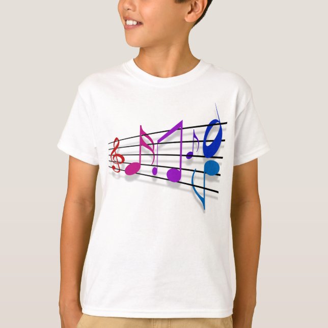Musiknoten T-Shirt (Vorderseite)