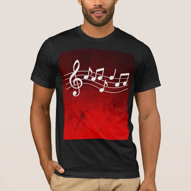 Musiknoten T-Shirt (Vorderseite)