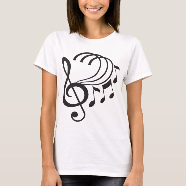 Musiknoten T-Shirt (Vorderseite)