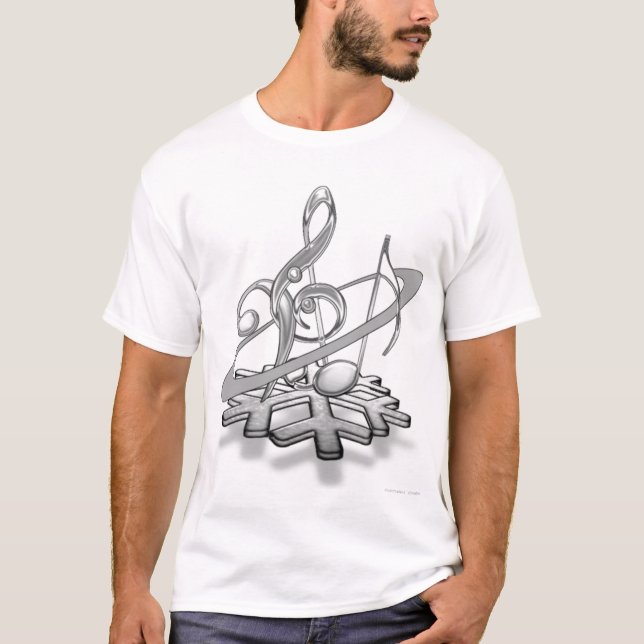 Musiknoten T-Shirt (Vorderseite)