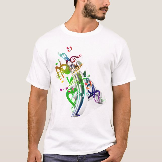 Musiknoten T-Shirt (Vorderseite)