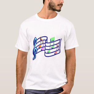 Musiknoten T - Shirt Männer