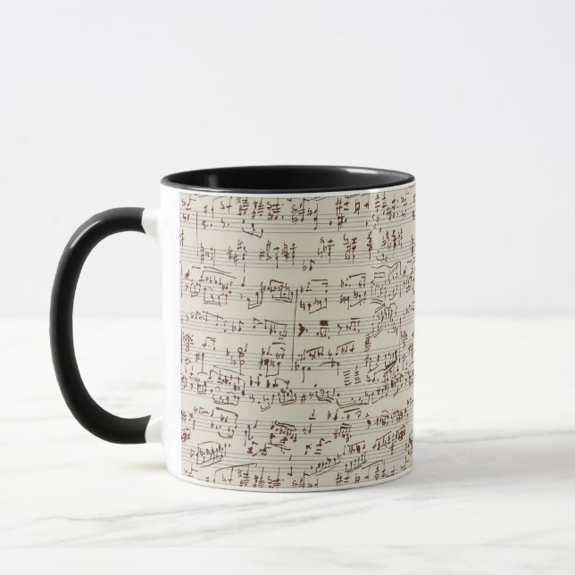 Musiknoten Tasse (Links)