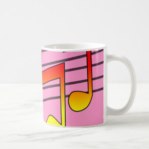 Musiknoten Tasse