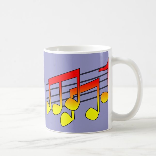 Musiknoten Tasse (Rechts)