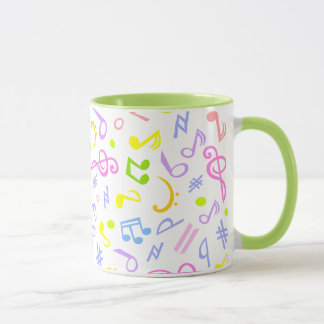 Musiknoten Tasse