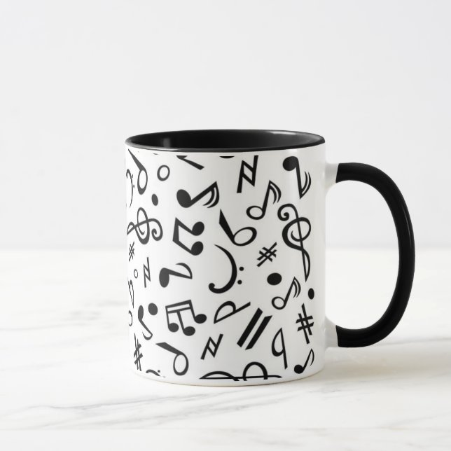 Musiknoten Tasse (Rechts)