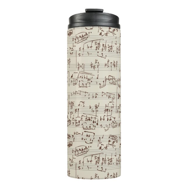 Musiknoten Thermosbecher (Vorderseite)