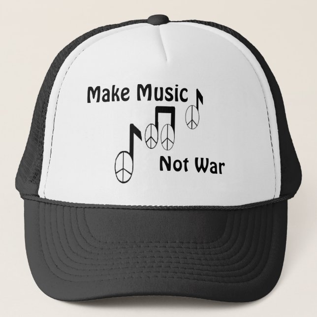 Musiknoten Truckerkappe (Vorderseite)