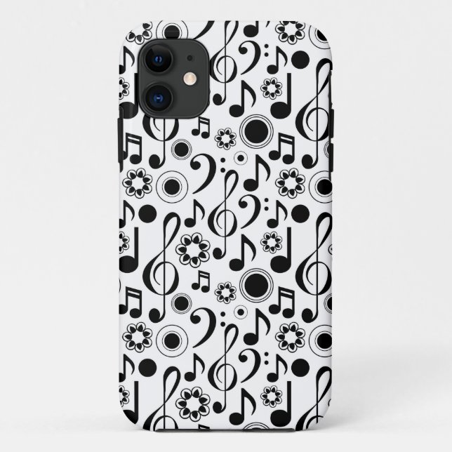 Musiknoten und Clefs Case-Mate iPhone Hülle (Rückseite)