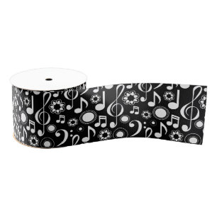 Musiknoten und Clefs Ripsband