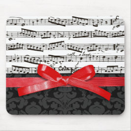 Musiknoten und Imitatrotband Mousepad