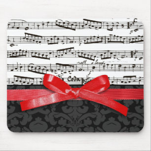 Musiknoten und Imitatrotband Mousepad