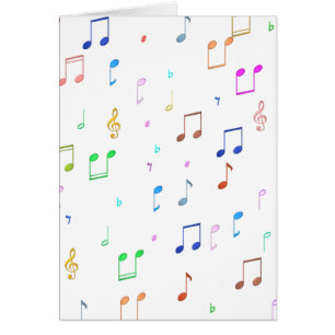 Musiknoten und Symbole