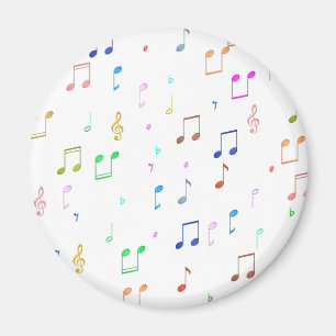 Musiknoten und Symbole Magnet